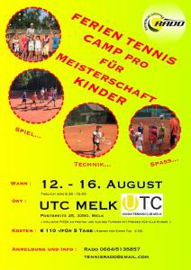 Tenniscamp Pro - Anmeldung für ambitionierte Kids und Jugendliche ab sofort möglich